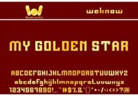 My Golden Star Font - Featured Image