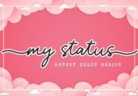 My Status Font - Featured Image