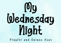 My Wednesday Night Font - Featured Image