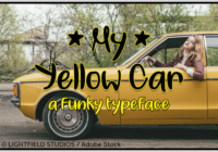 My Yellow Car Font - Featured Image