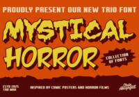 Mystical Horror Trio Font - Featured Image