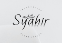 Nabilla Syahir Font - Featured Image