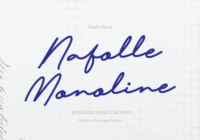 Nafolle Monoline Font - Featured Image