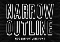 Narrow Outline Font - Featured Image