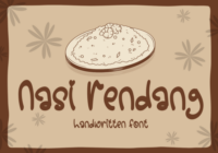Nasi Rendang Font - Featured Image