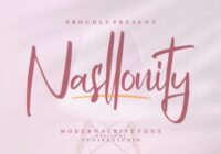 Nasllonity Font - Featured Image