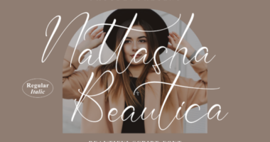Nattasha Beautica Font - Featured Image