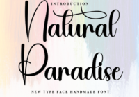 Natural Paradise Font - Featured Image