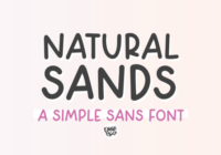 Natural Sands Font - Featured Image