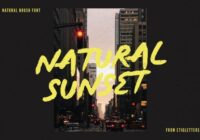Natural Sunset Font - Featured Image
