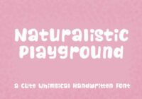 Naturalistic Playground Font - Featured Image