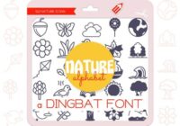 Nature Alphabet Font - Featured Image