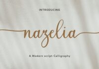 Nazelia Script Font - Featured Image