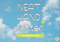 Neat Handwritten Font - Featured Image