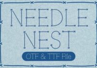 Needle Nest Font - Featured Image