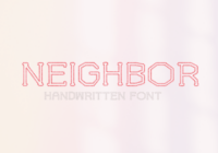 Neighbor Font - Featured Image