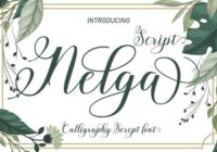 Nelga Script Font - Featured Image