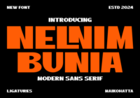 Nelnim Bunia Font - Featured Image