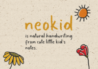 Neokid Handwriting Font Font - Featured Image