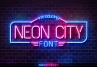 Neon City Font - Featured Image