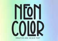 Neon Color Font - Featured Image