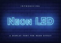Neon Led Font - Featured Image