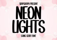 Neon Lights Font - Featured Image