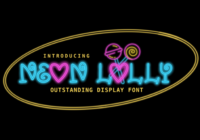 Neon Lolly Font - Featured Image