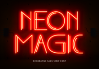 Neon Magic Font - Featured Image