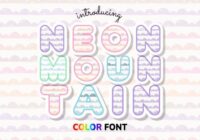 Neon Mountain Font - Featured Image
