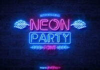 Neon Party Font - Featured Image