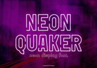 Neon Quaker Font - Featured Image