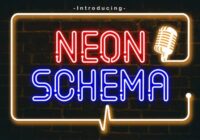 Neon Schema Font - Featured Image