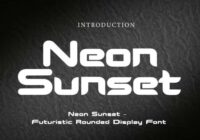 Neon Sunset Font - Featured Image