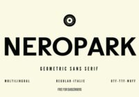 Neropark Font - Featured Image