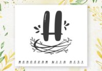 Nest Monogram Font - Featured Image