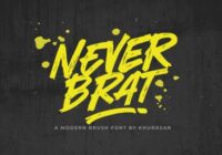 Never Brat Font - Featured Image