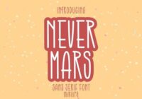 Never Mars Font - Featured Image