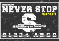 Never Stop Split Font - Featured Image
