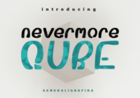 Nevermore Qube Font - Featured Image