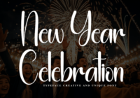 New Year Celebration Font - Featured Image