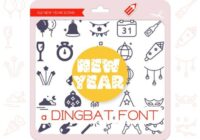 New Year Icons Font - Featured Image