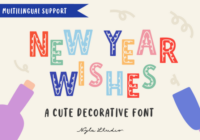 New Year Wishes Font - Featured Image