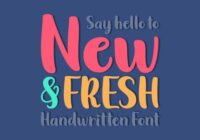 New & Fresh Font - Featured Image