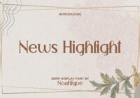 News Highlight Font - Featured Image