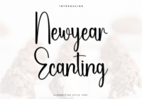 Newyear Ecanting Font - Featured Image