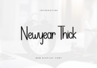 Newyear Thick Font - Featured Image