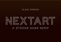 Nextart Outline Black Font - Featured Image