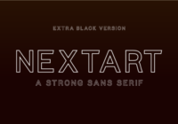 Nextart Outline Extra Black Font - Featured Image