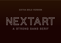 Nextart Outline Extra Bold Font - Featured Image